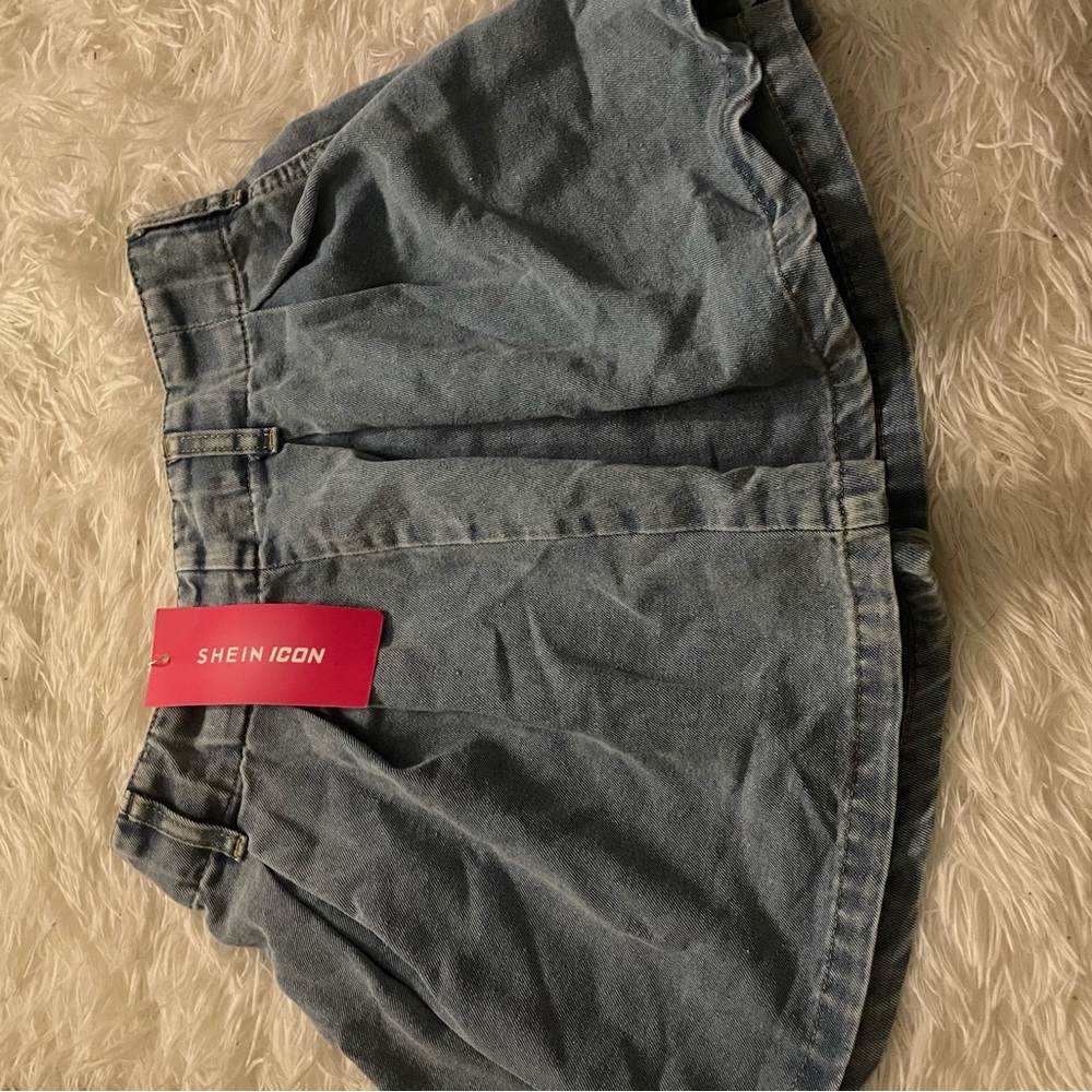 SHEIN Blue Denim Skirt